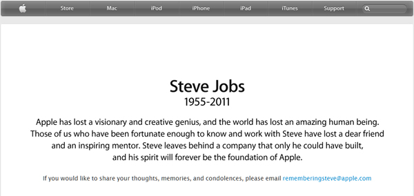 Apple Remembering Steve Jobs