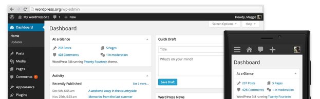 wordpress 3.8 overview