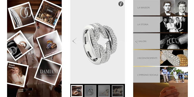 damiani-app-screenshots