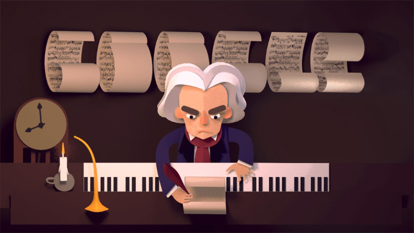 google doodle beethoven