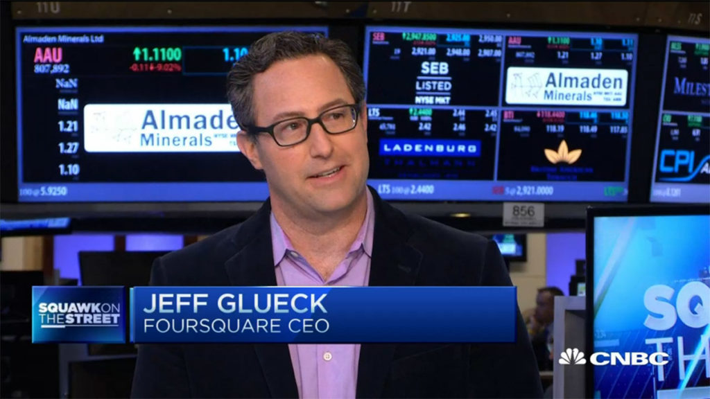 foursquare jeff glueck CEO