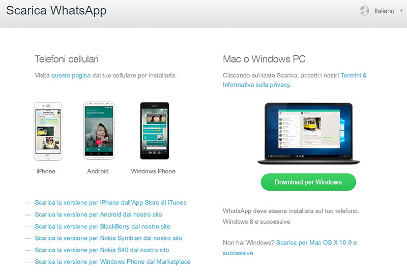 WhatsApp windows mac