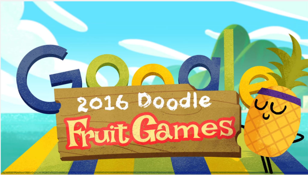 google doodle fruit games rio 2016