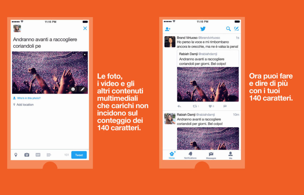 twitter 140 caratteri