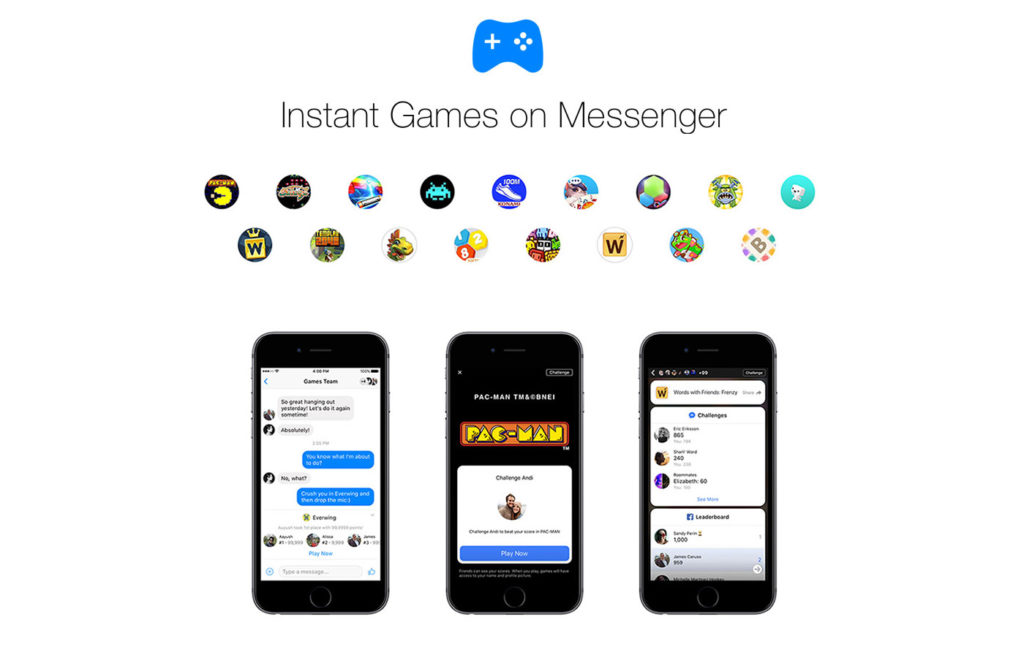 instant games facebook messenger