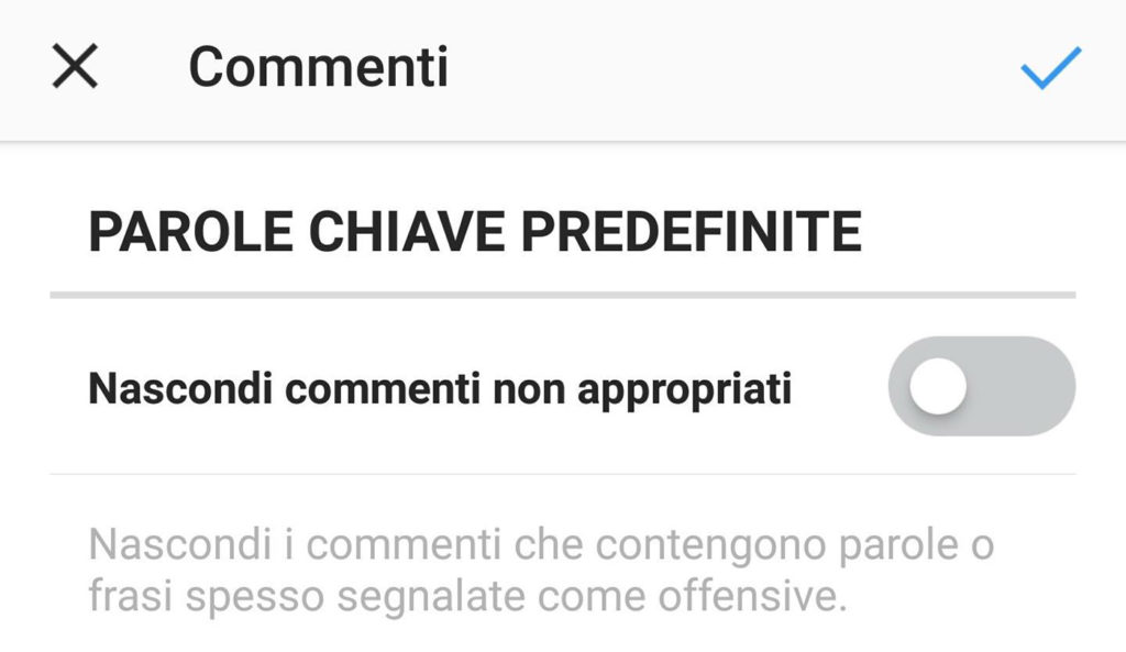 instagram commenti