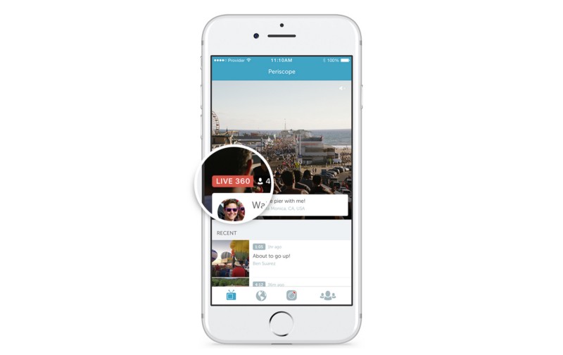 twitter periscope video live 360 dispositivo