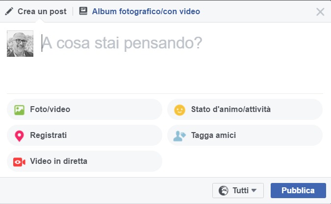 Facebook live video utenti pc