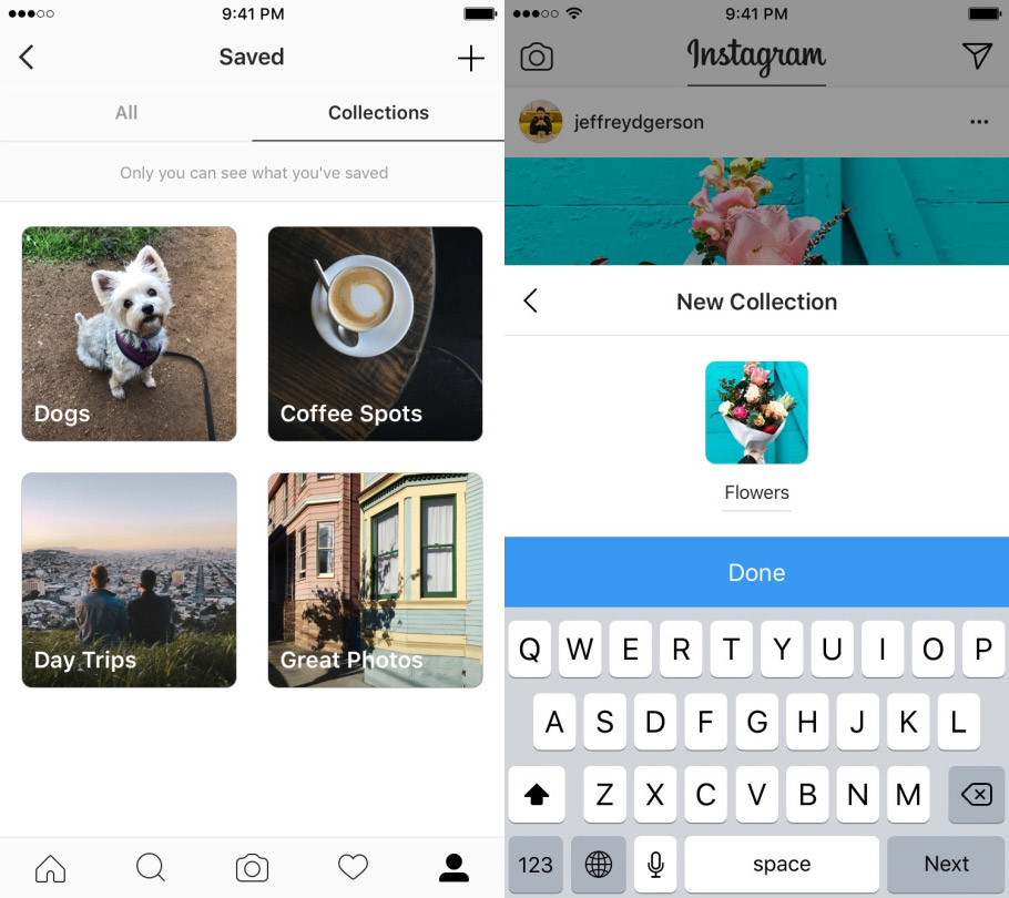 instagram collezioni