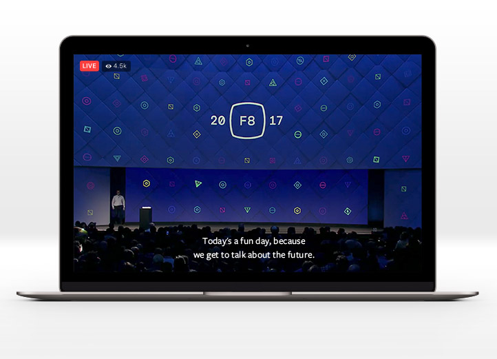 facebook live video sottotitoli desktop web