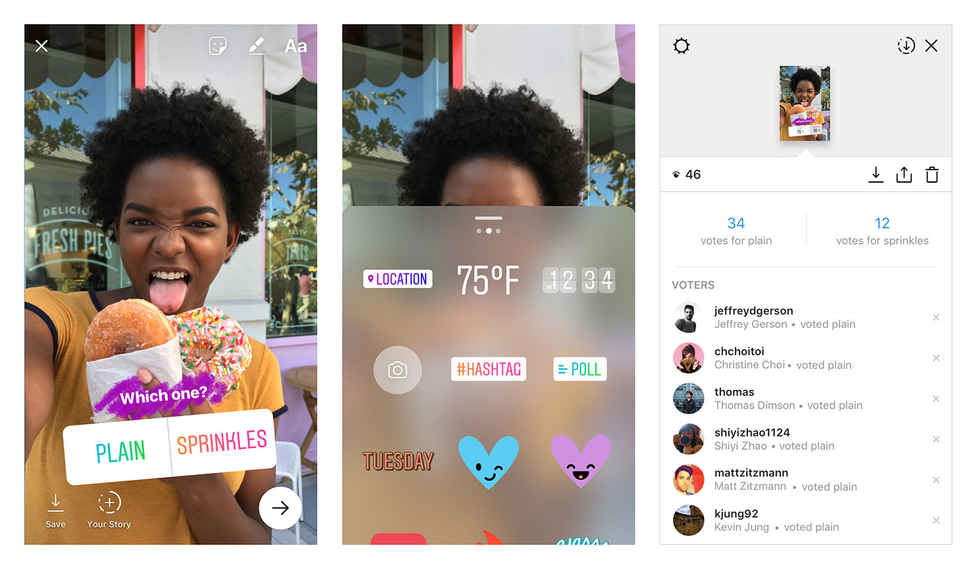 sondaggi sticker instagram stories