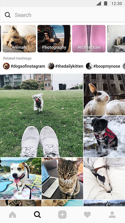 instagram sezione esplora
