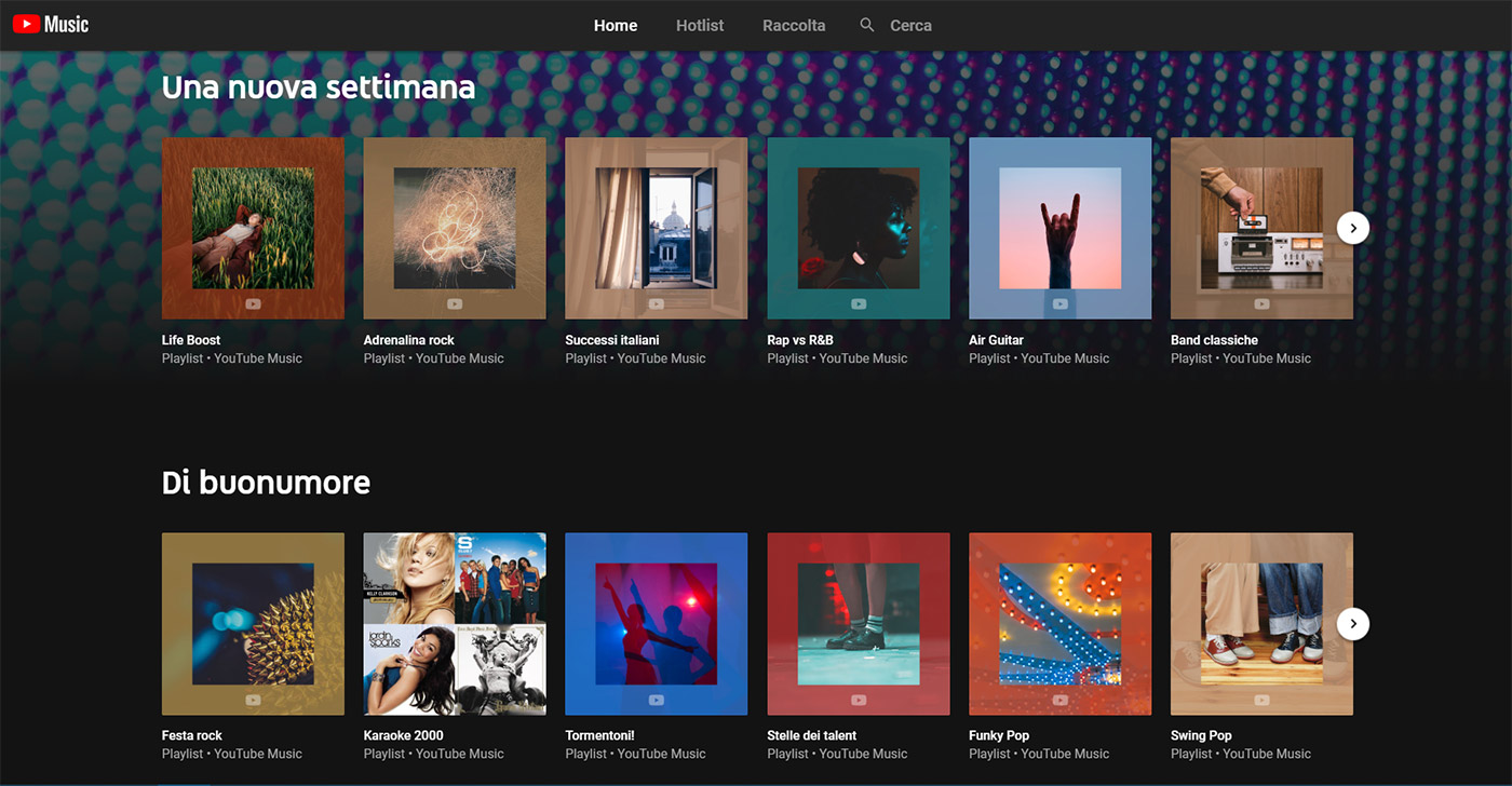 youtube music italia
