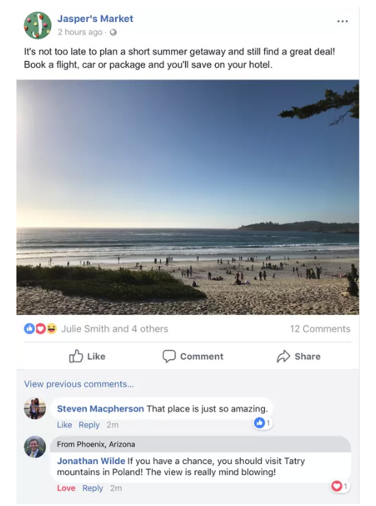 facebook etichetta cose in comune cnet