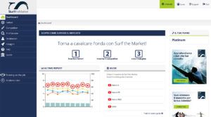 surf the market webapp dashboard
