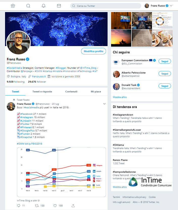 nuova versione desktop twitter profilo