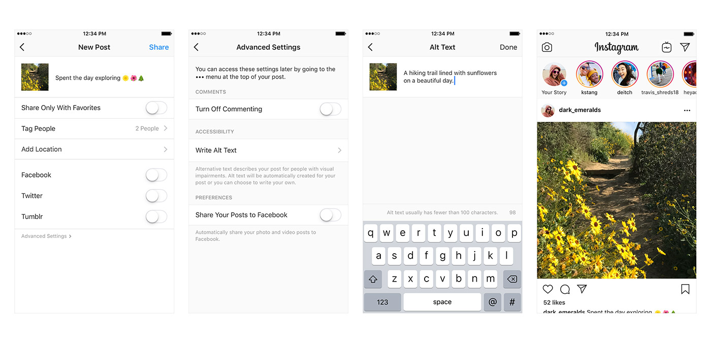 instagram non vedenti intelligenza artificiale
