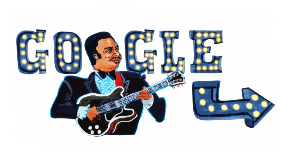 b.b. king google doodle 94 anni