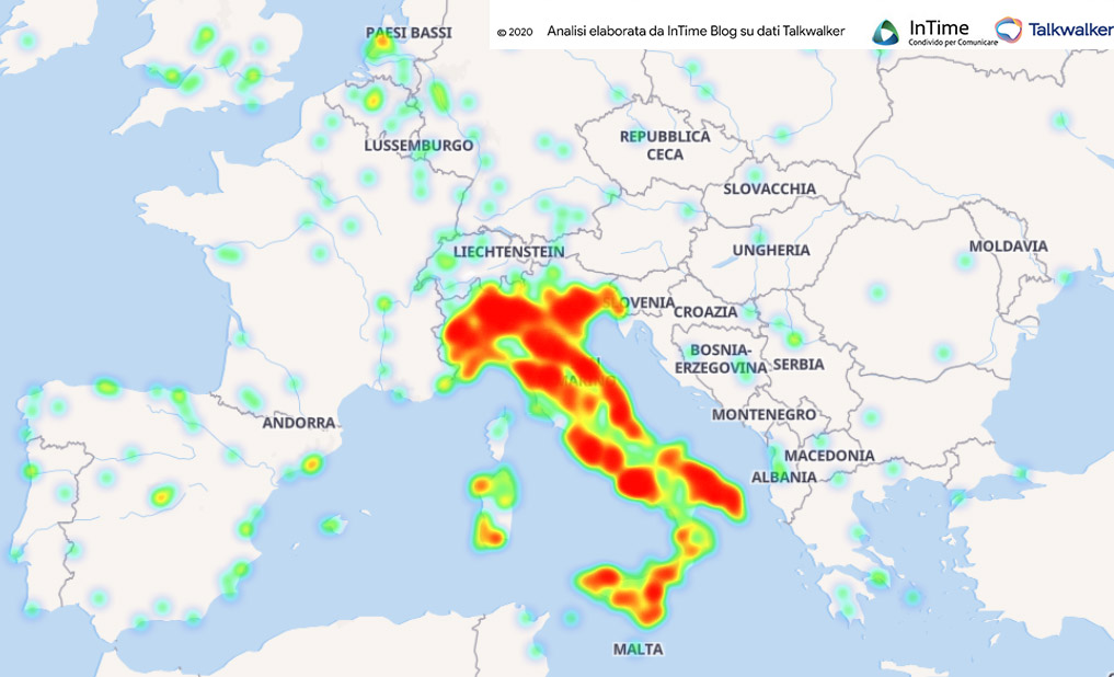 mappa italia seconda serata sanremo 2020