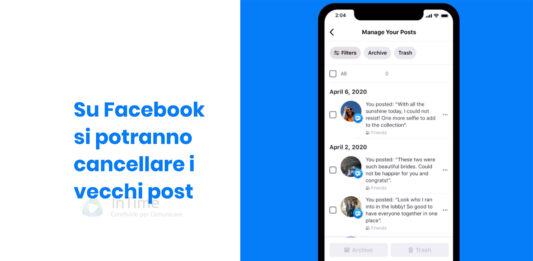 facebook manage activity cancellare vecchi post