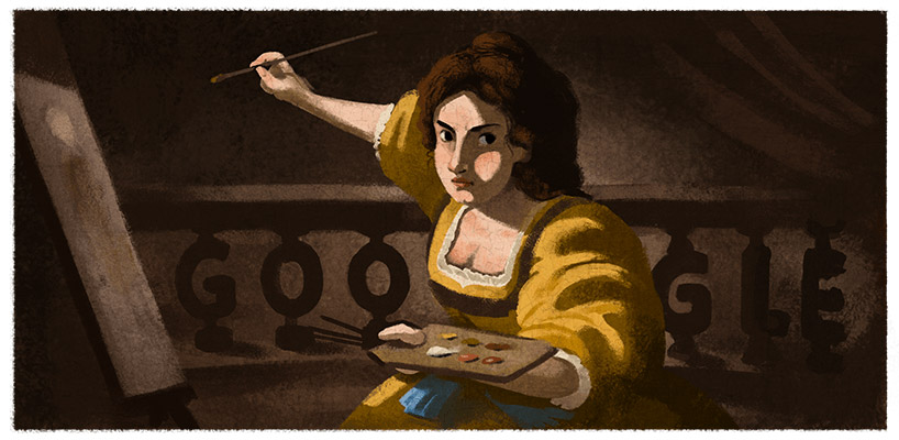 artemisia gentileschi doodle-google