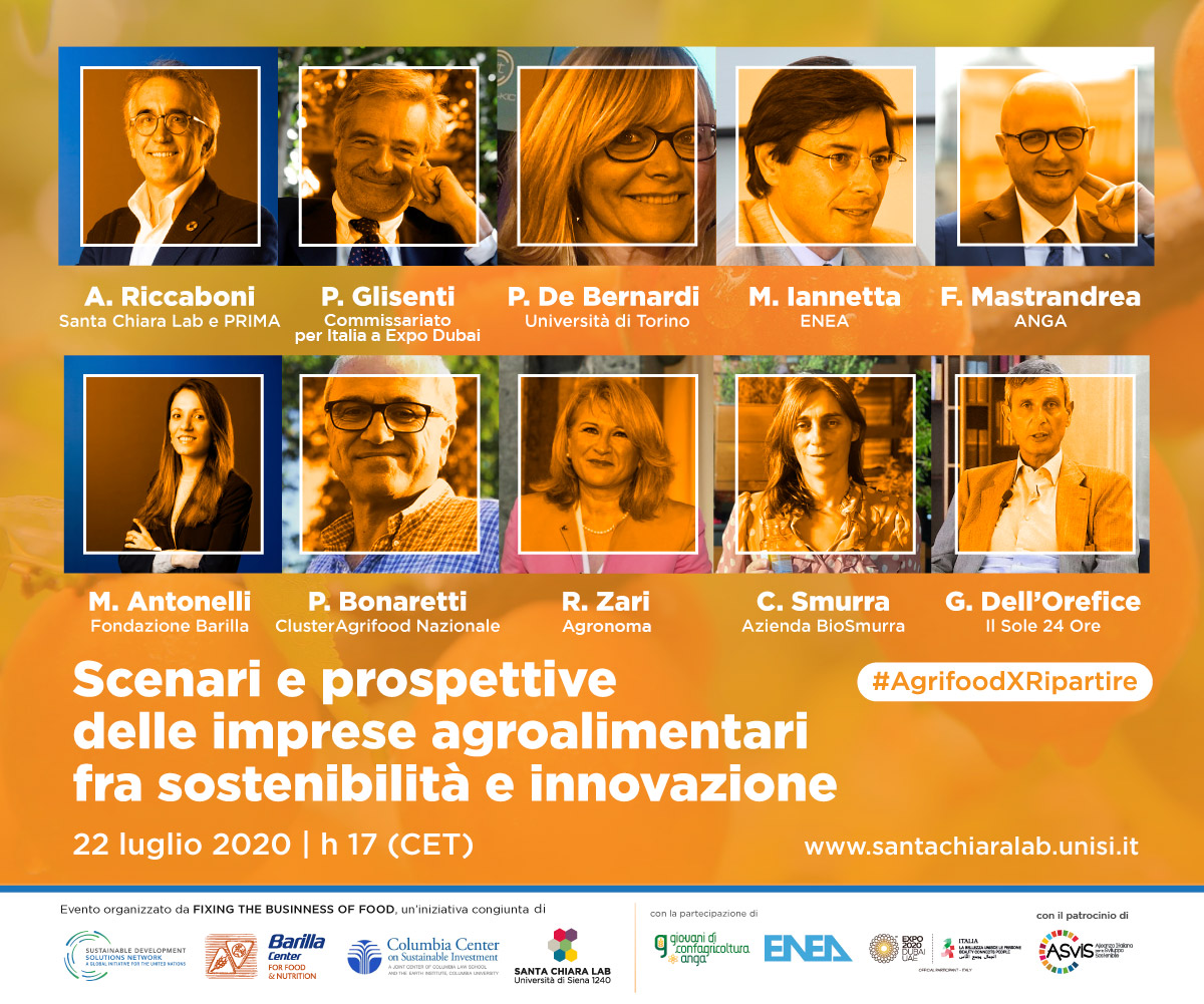 relatori evento 22 luglio agrifood
