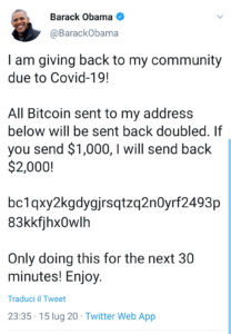 truffa twitter bitcoin obama