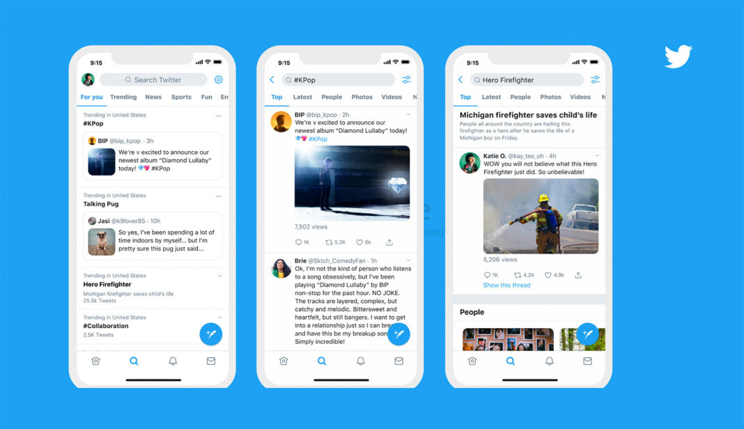 Twitter aggiunge tweet di contesto ai trending topics