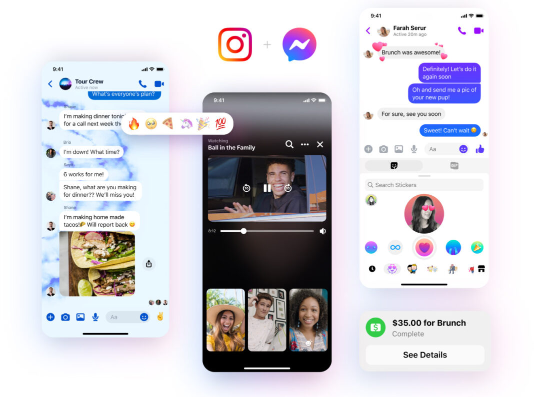 Ecco il nuovo Facebook Messenger, sempre più legato a Instagram