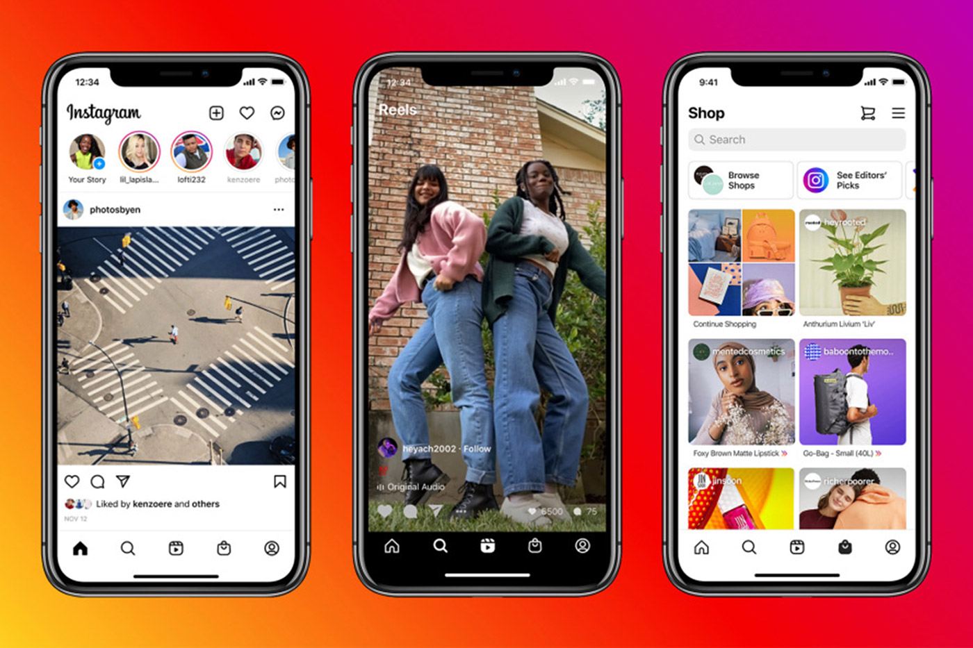 Instagram Shops e Reels in evidenza