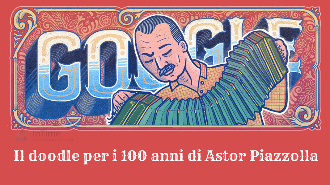 Il doodle di Google è per i 100 anni di Astor Piazzolla