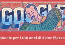 Il doodle di Google è per i 100 anni di Astor Piazzolla doodle google astor piazzolla franzrusso.it