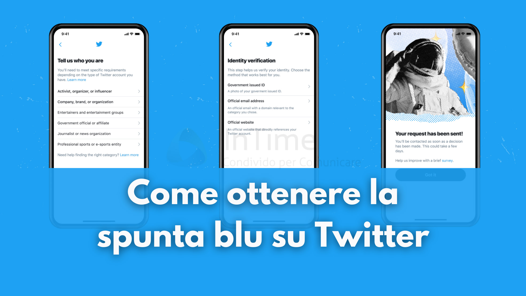 Come ottenere spunta blu Twitter intime blog franzrusso