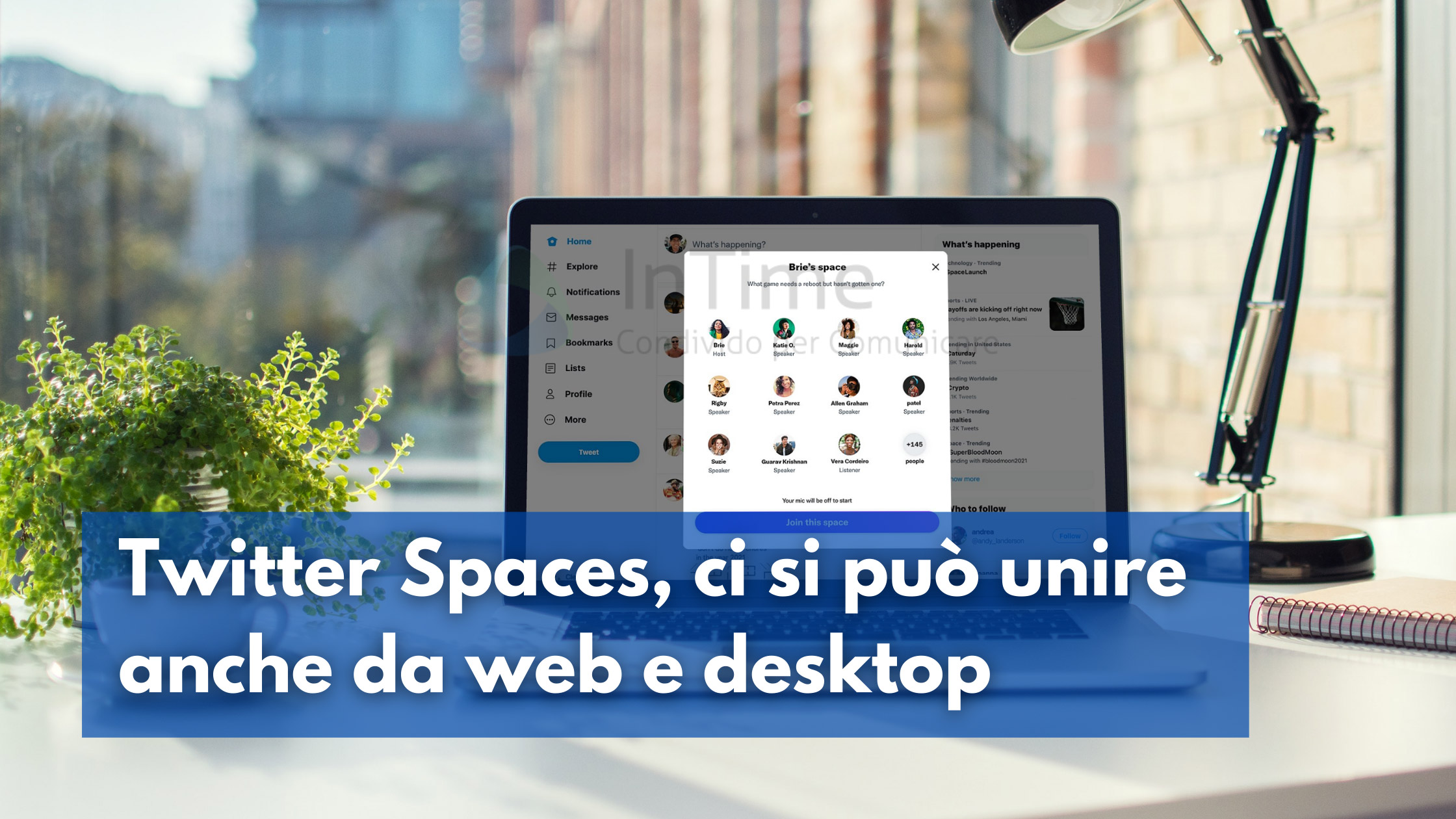 Twitter Spaces unire web desktop franzrusso.it