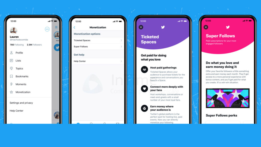 Twitter, al via i test sugli spazi a pagamento e Super Follows