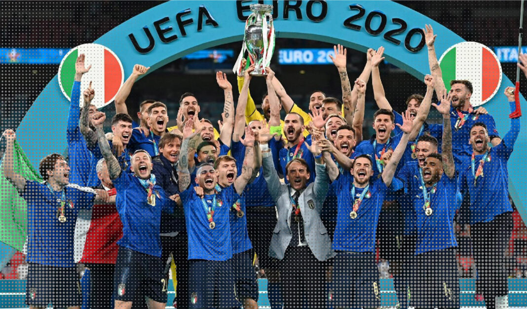 La vittoria dell'Italia a Euro 2020 sui Social Media