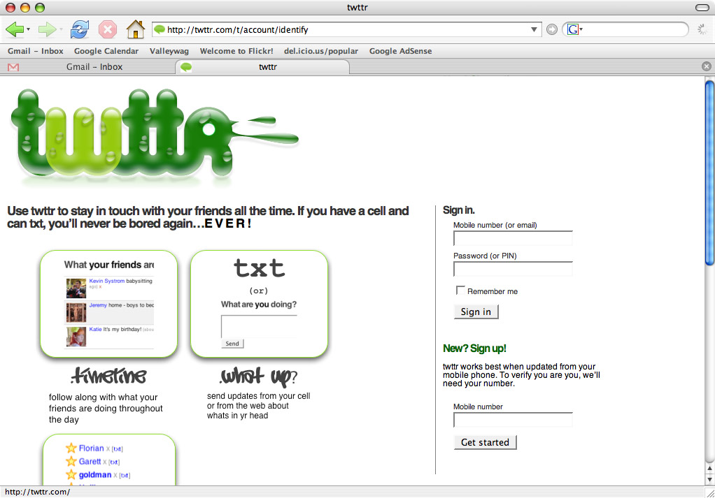 twttr twitter 2006