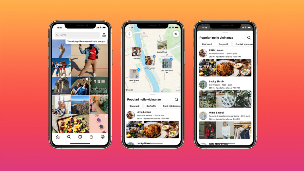Instagram, ecco la nuova funzione Cerca sulla Mappa