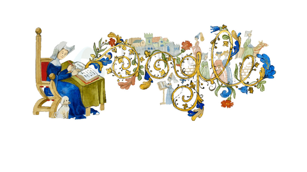 Il doodle di Google è per Christine de Pizan, prima scrittrice della storia