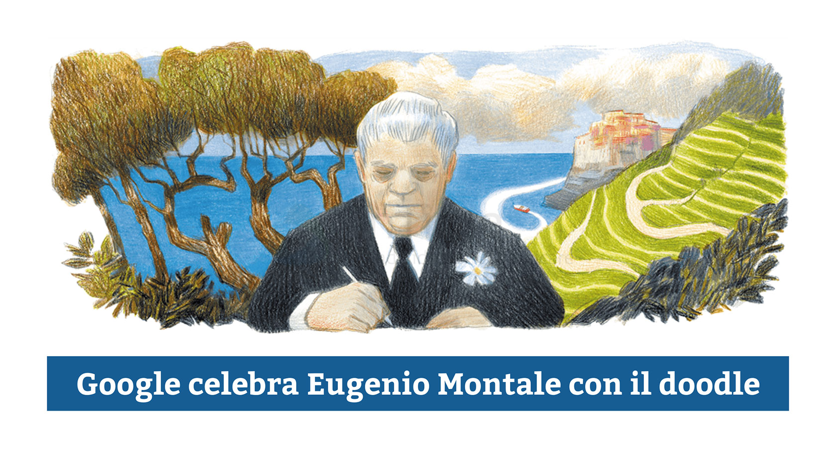 Google doodle Eugenio Montale franzrusso.it