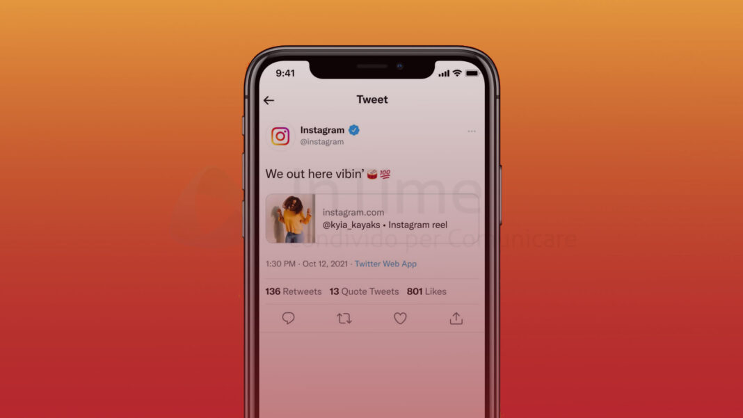 Su Twitter ritorna l′anteprima dei link condivisi da Instagram