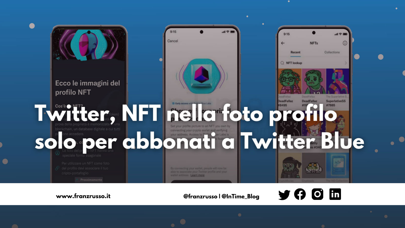 Twitter, NFT nella foto profilo solo per abbonati a Twitter Blue