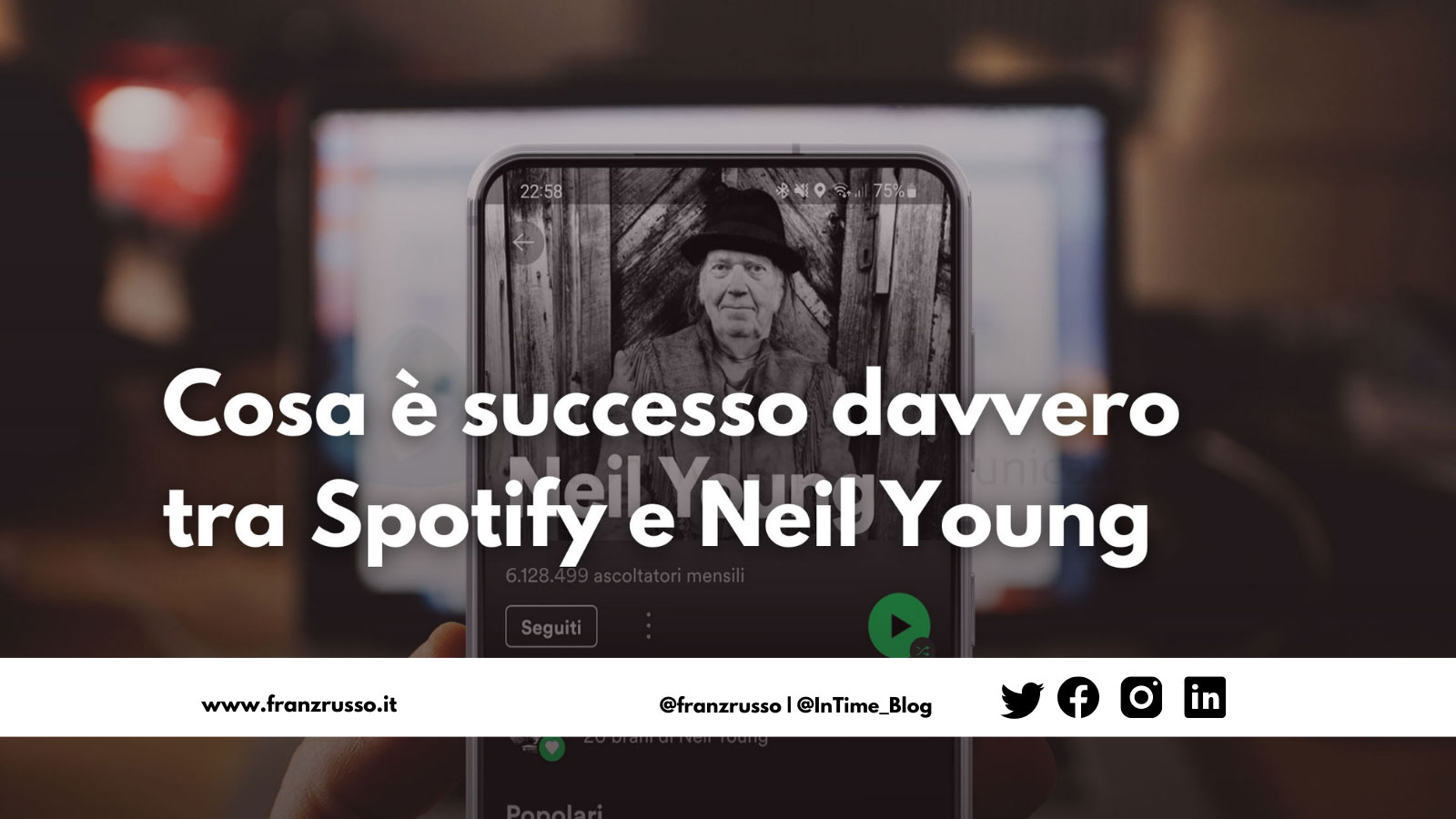 Cosa è successo davvero tra Spotify e Neil Young