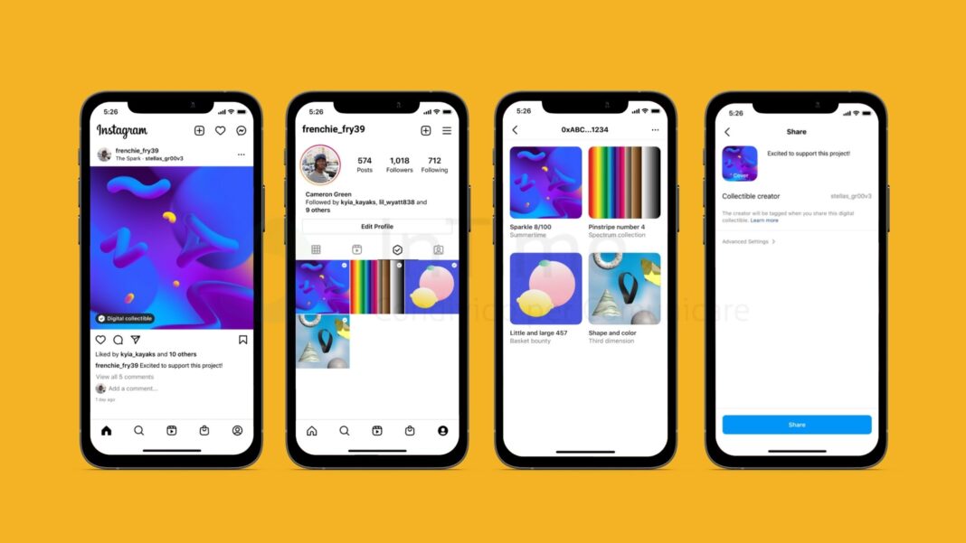 Instagram annuncia il test per usare gli NFT nel profilo