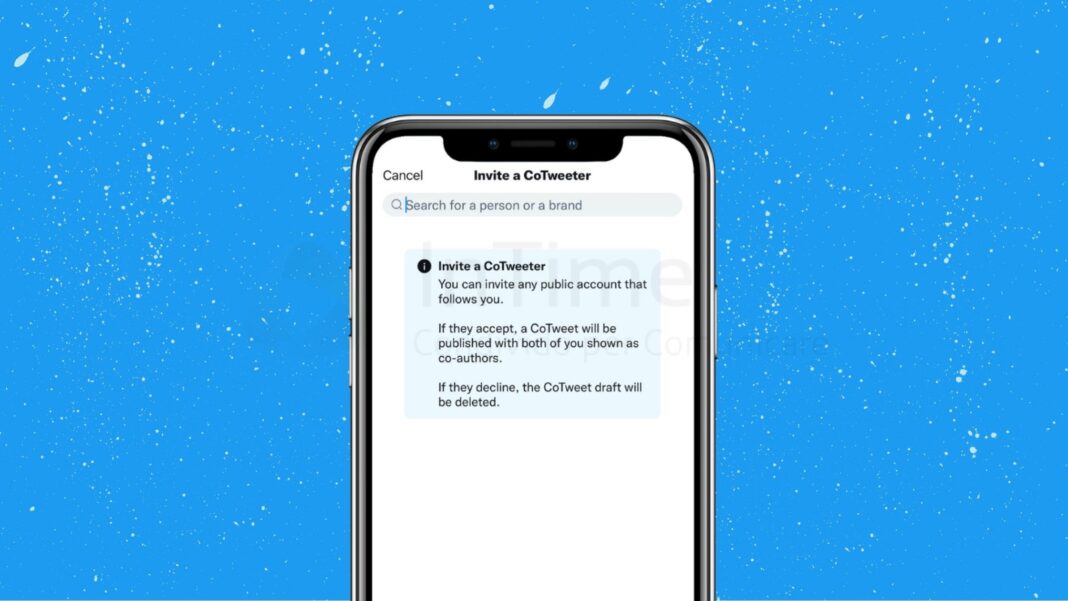 CoTweet, Twitter inizia il test sul tweet collaborativo
