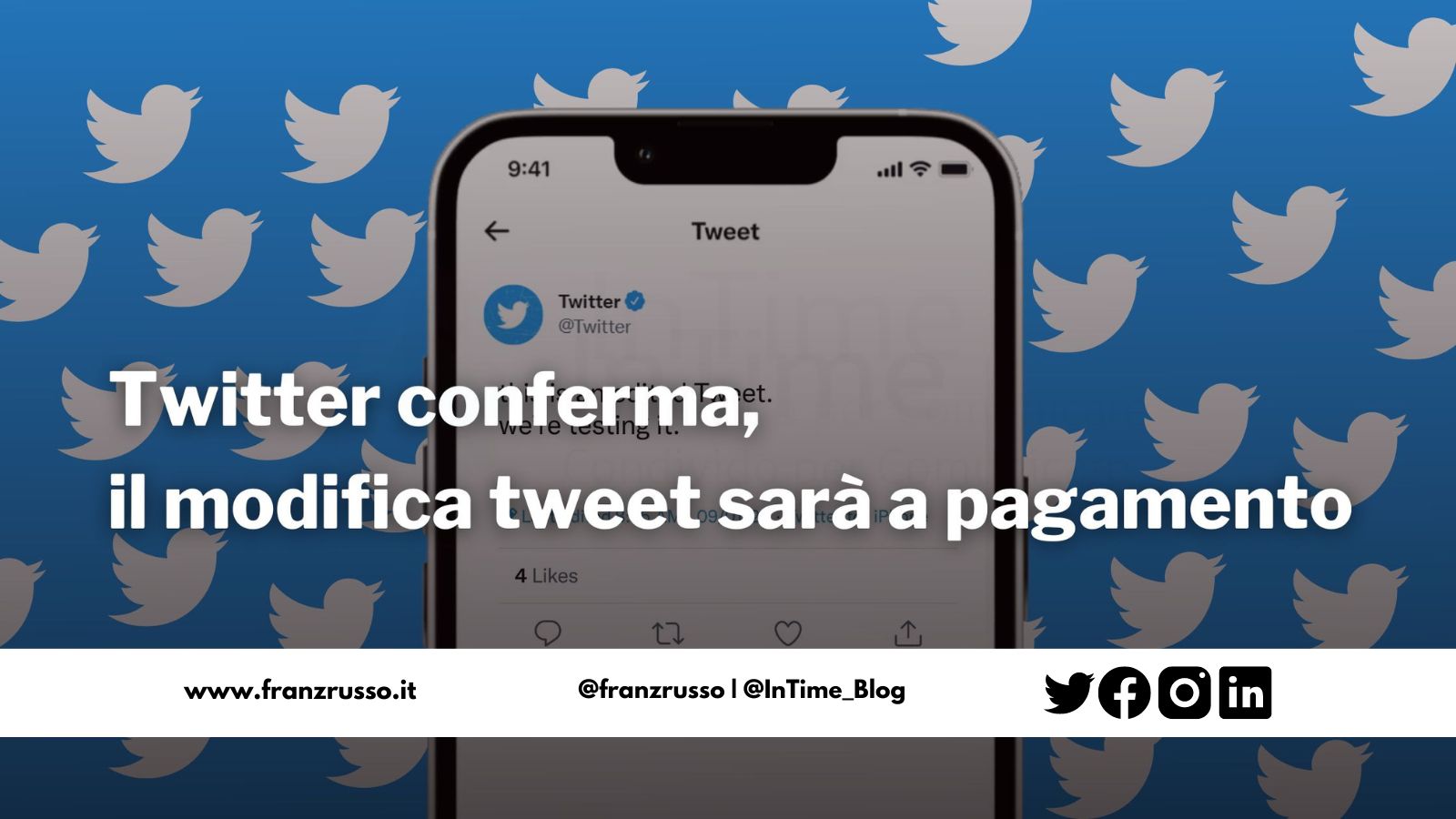 modifica tweet 2022 pagamento