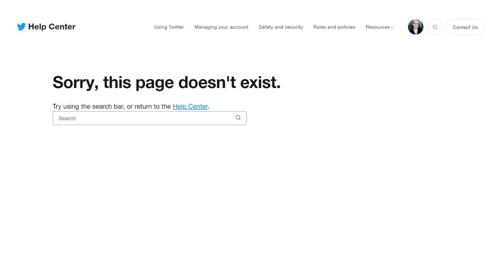 pagine twitter support cancellata