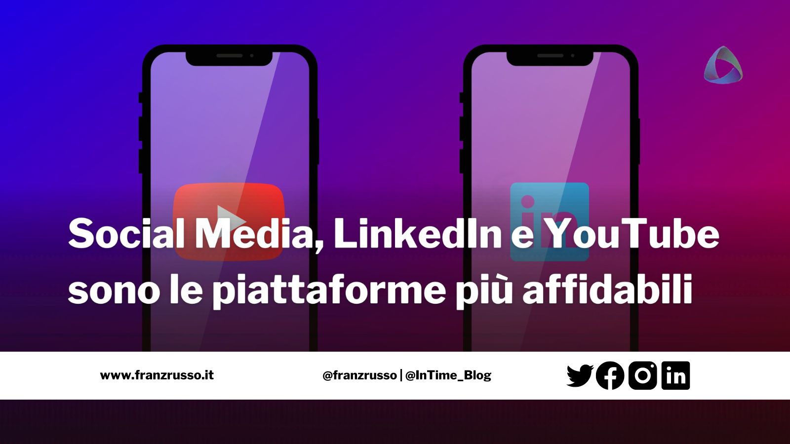 social media linkedin youtube affidabilità