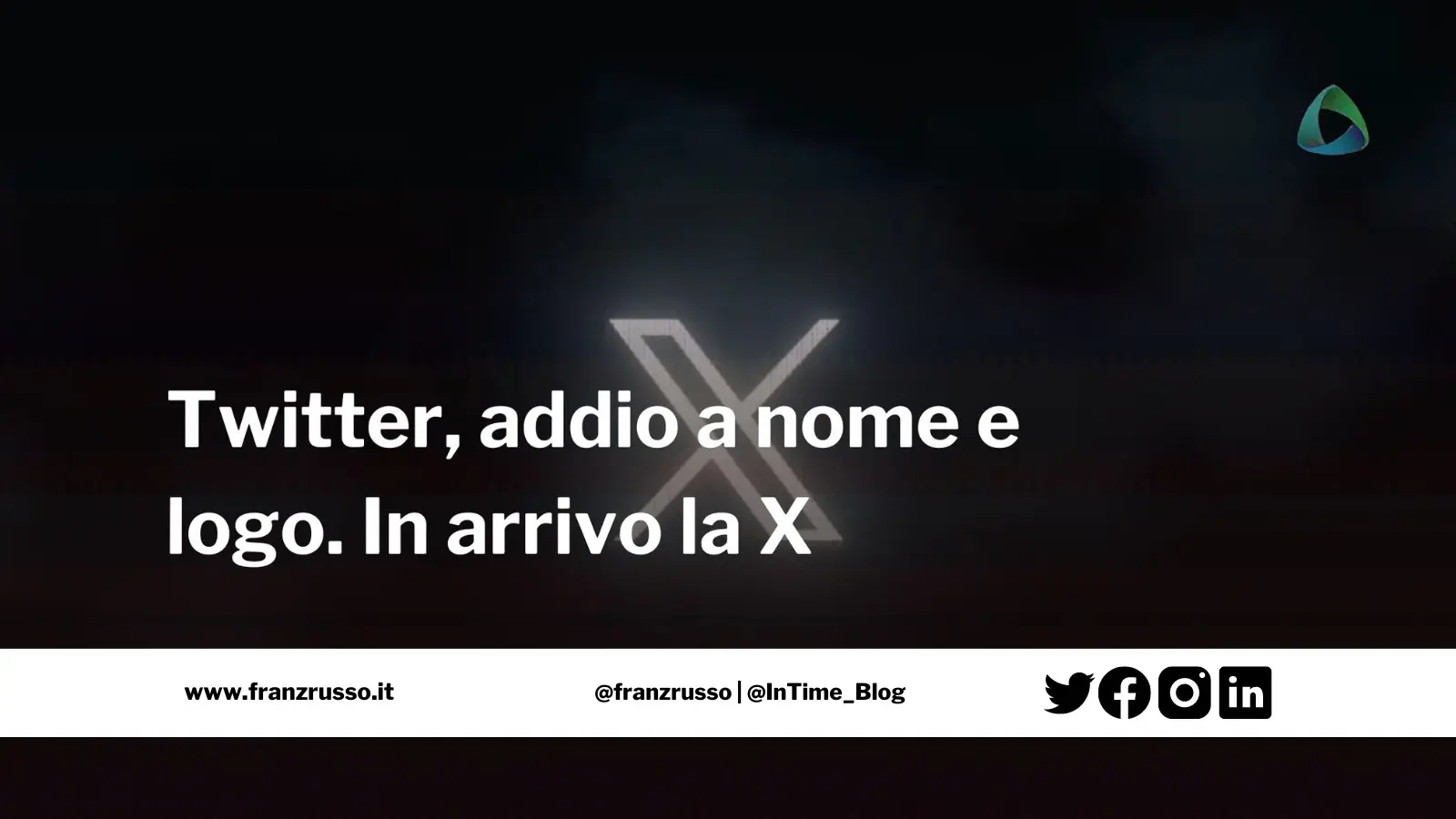 twitter x nuovo logo musk franzrusso.it