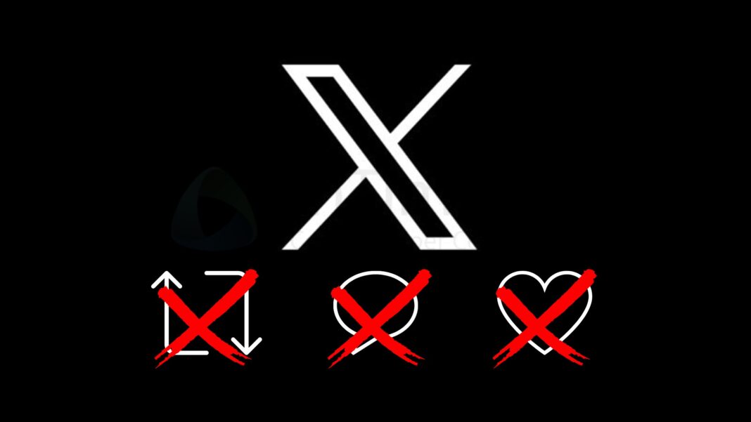 X pronta a cancellare i conteggi delle interazioni